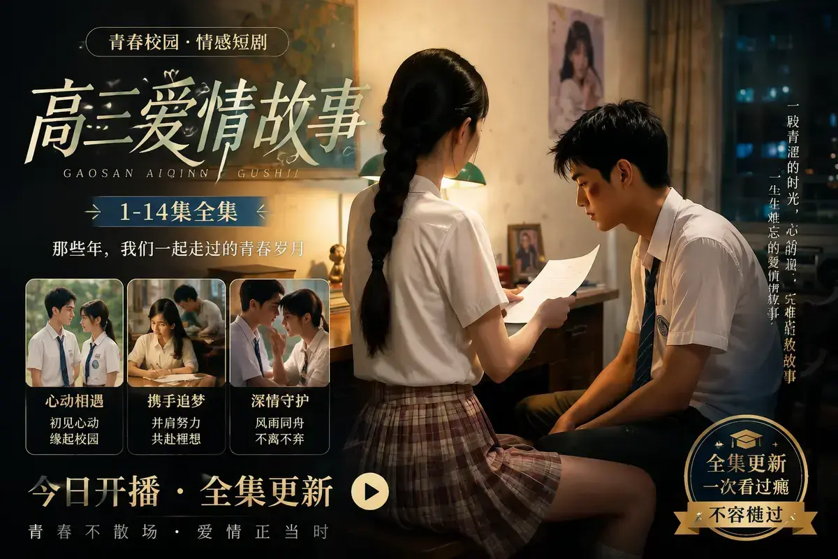 《AI短剧高三爱情故事》全集资源-林澈苏晚晴校园恋曲-误会虐心毕业告白-中字无删减版在线观看